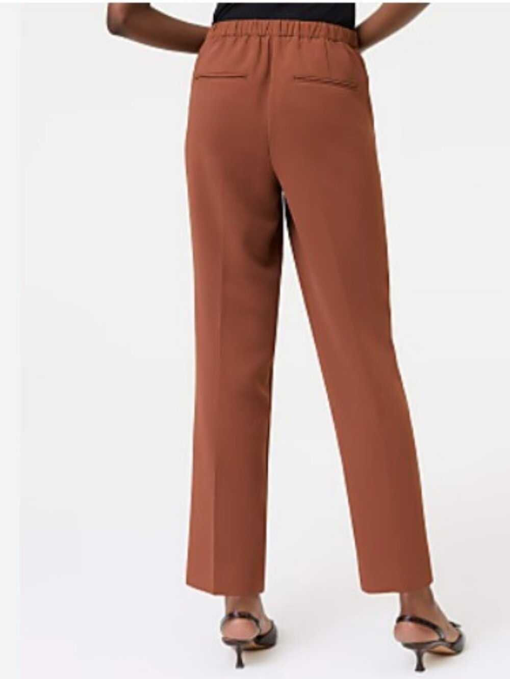 ✨ Ann Taylor Terracotta Rust Knit Pull-On Ankle Pants ✨